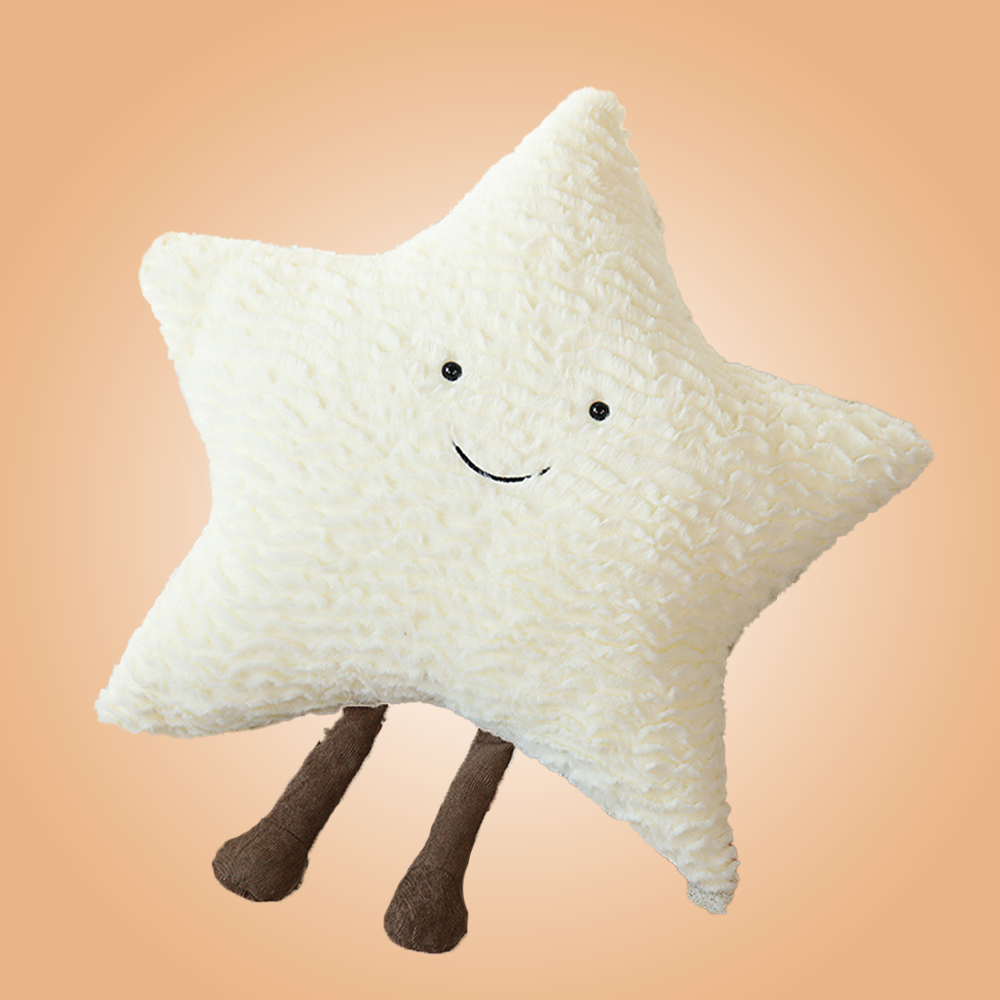 MakBak Sun Moon Star Pillow Plush Toy, Smiling Comforting Plushies