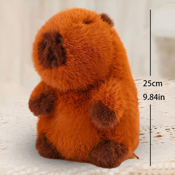 MakBak 9.8-inch Giant Capybara Plush Toy Size Guide